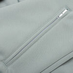 Bomber Track Jacket - Grey/Off White