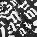 Broken Monogram Swim Short - Black/White