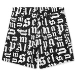 Broken Monogram Swim Short - Black/White