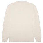 Burning Logo Classic L/S Tee - Off/White