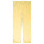 Chenille Loose Track Pants - Yellow/Off White