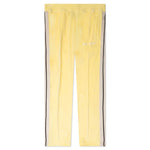 Chenille Loose Track Pants - Yellow/Off White