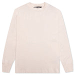 Classic Logo Over L/S Tee - Butter/White