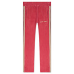 Cord Fleece Track Pants - Burgundy