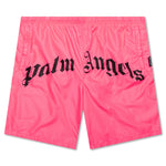 Curved Logo Bold Swim Short - Fuchsia