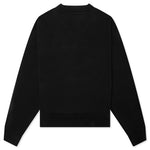 Curved Logo Crew - Black/White