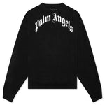 Curved Logo Crew - Black/White