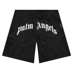 Curved Logo Swim Short - Black/White