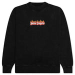 GD Burning Logo Crewneck - Black/White