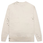 GD Glittered Logo Crewneck - Off-White/Black