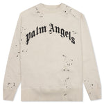 GD Glittered Logo Crewneck - Off-White/Black