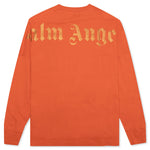 Glitter Classic Logo Over L/S Tee - Brick Red