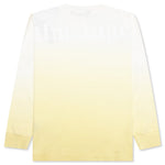 Gradient Overlogo L/S Tee - Yellow/White