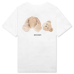 Kid's Bear T-Shirt S/S - White/Brown