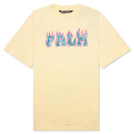 Logo Flames Vintage Tee - White/Purple