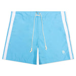 Monogram Swimshort - Light Blue/White