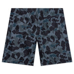 Night Camo Swim Short - Black/White