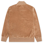 Rainbow Chenille Classic Track Jacket - Brown/White