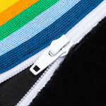 Rainbow Chenille Track Pants - Black/White