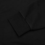 Rhinestone Sprayed Hoodie - Black/Black