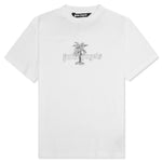 Sunset Palms Classic Tee - White/Black