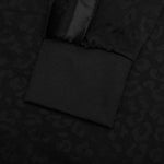 Tuxedo Leopard Track Jacket - Black/White