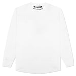 Double Logo Over L/S Tee - White/Fuchsia