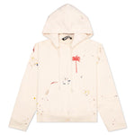 PXP Painted Raw Cut Hoodie - Off White