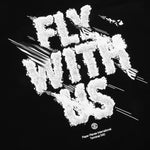 Fly With Us Tee - Black