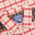 Patchwork Face Flannel Shirt - Red