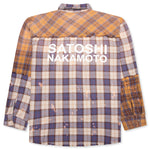 Patchwork Logo Flannel - Brown/Multi