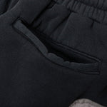 Patchwork Moto Short - Washed Black