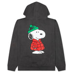 Peanuts Puffer Hoody - Washed Black