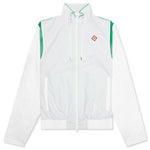 Perforated Layered Track Jacket - White/Green