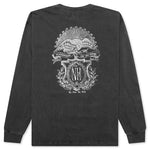 Pigment Dyed Crewneck L/S - Black