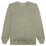 Pigment Dyed Sweat Shirt L/S - Olive