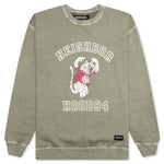 Pigment Dyed Sweat Shirt L/S - Olive