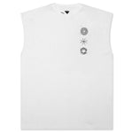 Pima Cotton Sleeveless Tee - White