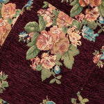 Deja Vu Woven Floral Shorts - Maroon