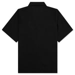 Luster Camp Collar Button Down - Black