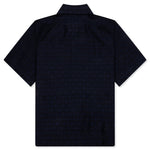 Monogram 72 Jacquard Polo - Black/Navy