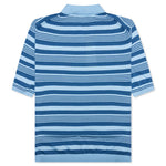 Mixed Striped Polo Shirt - Azure