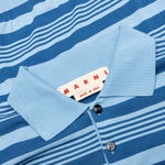 Mixed Striped Polo Shirt - Azure