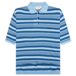 Mixed Striped Polo Shirt - Azure