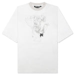 Portrait Pencil Over Tee - Off White/Grey