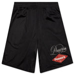 Diamond Script Mesh Shorts - Black