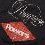 Diamond Script Mesh Shorts - Black