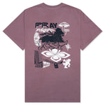 Pray Collage S/S Tee - Muted Plum