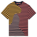 Organic Paneled Stripe Shirt - Yellow/Brown