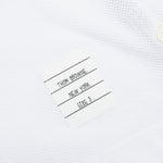 Center Back Stripe Pique Tee - White